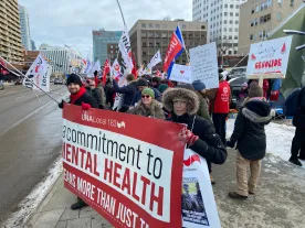 Alberta nurses rally in several cities, call for better working conditions